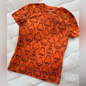 NWT Hermes Micro T Shirt Orange Size 36